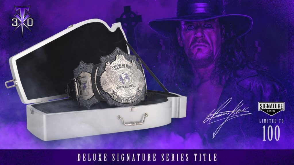 The Undertaker 30 Years Signature Series Championship Replica Title Belt
