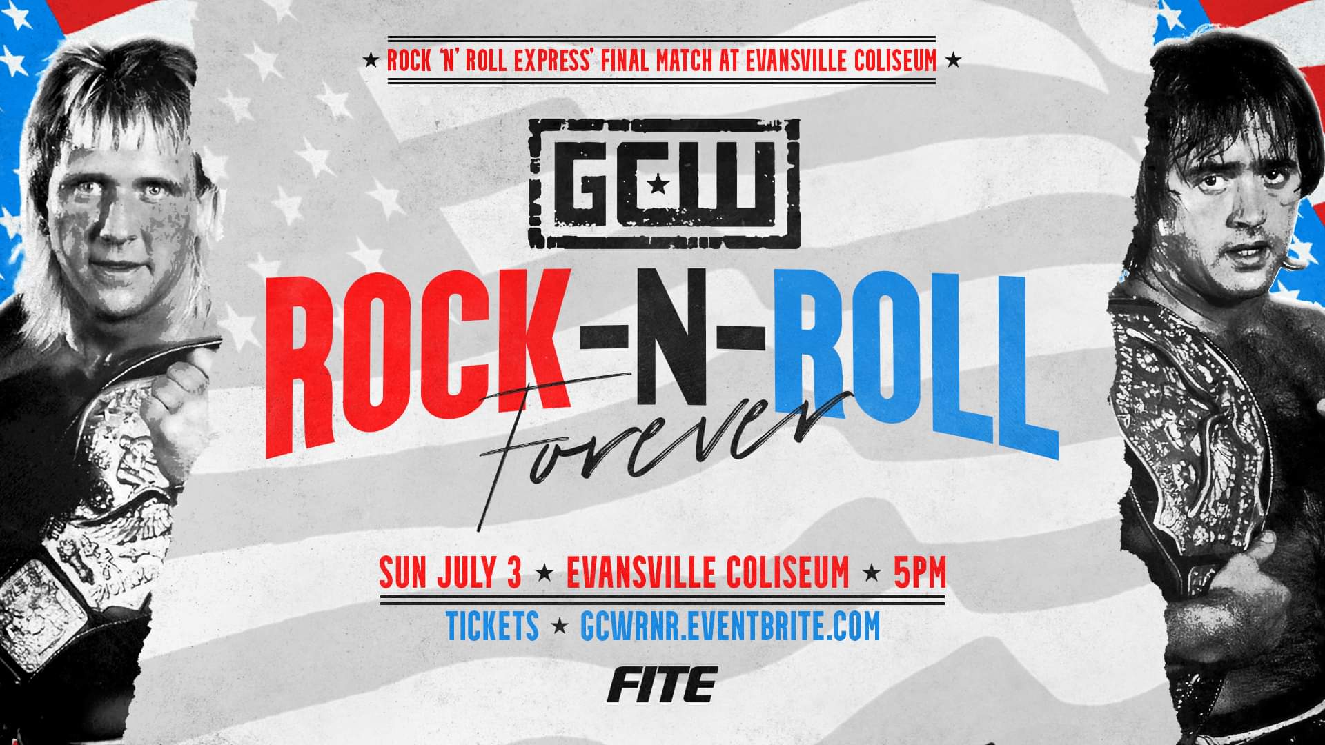 The Rock N Roll Express Vs The Rejects Added To Gcw Rock N Roll Forever On July 3rd